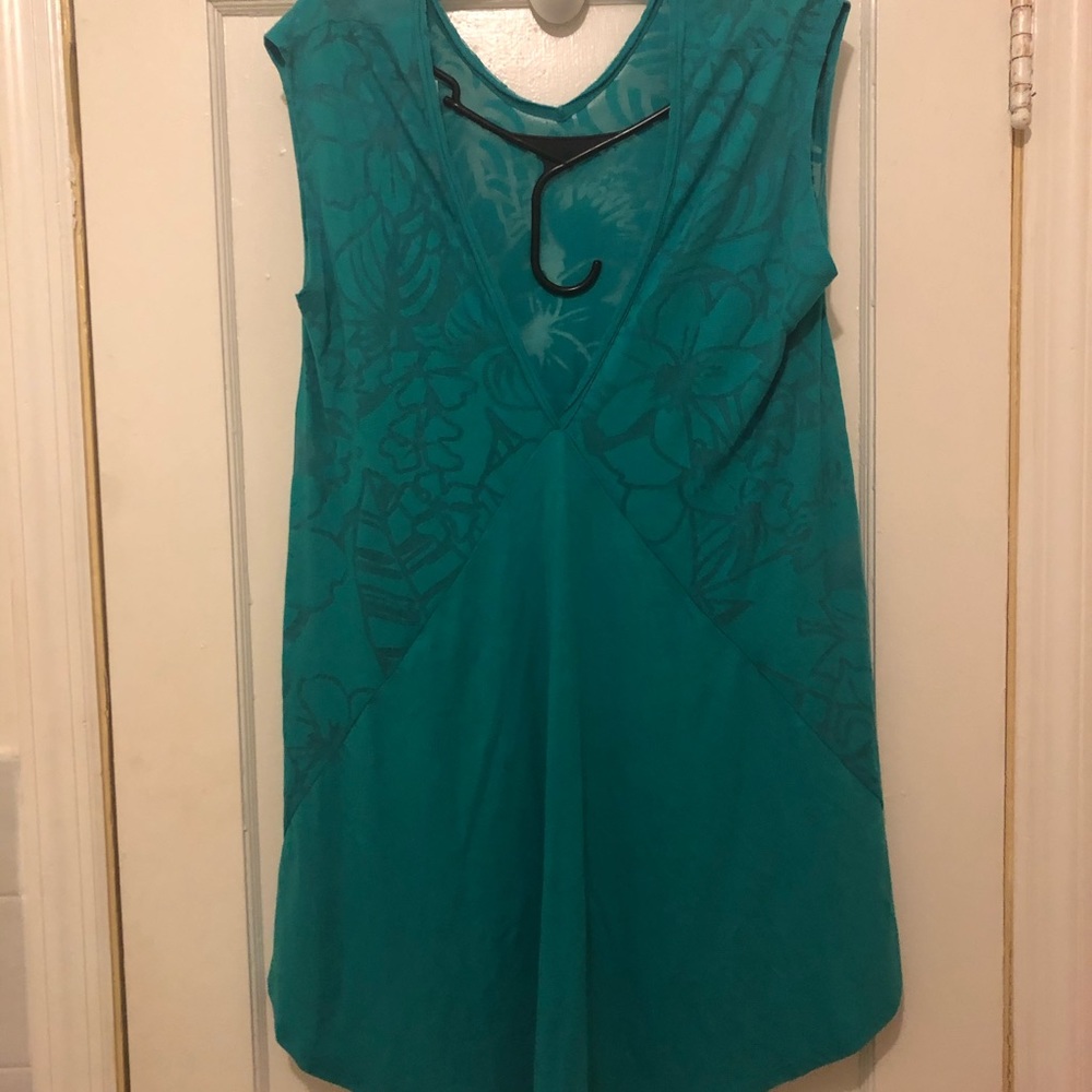 👚Short Sleeve Sheer High low Shirt